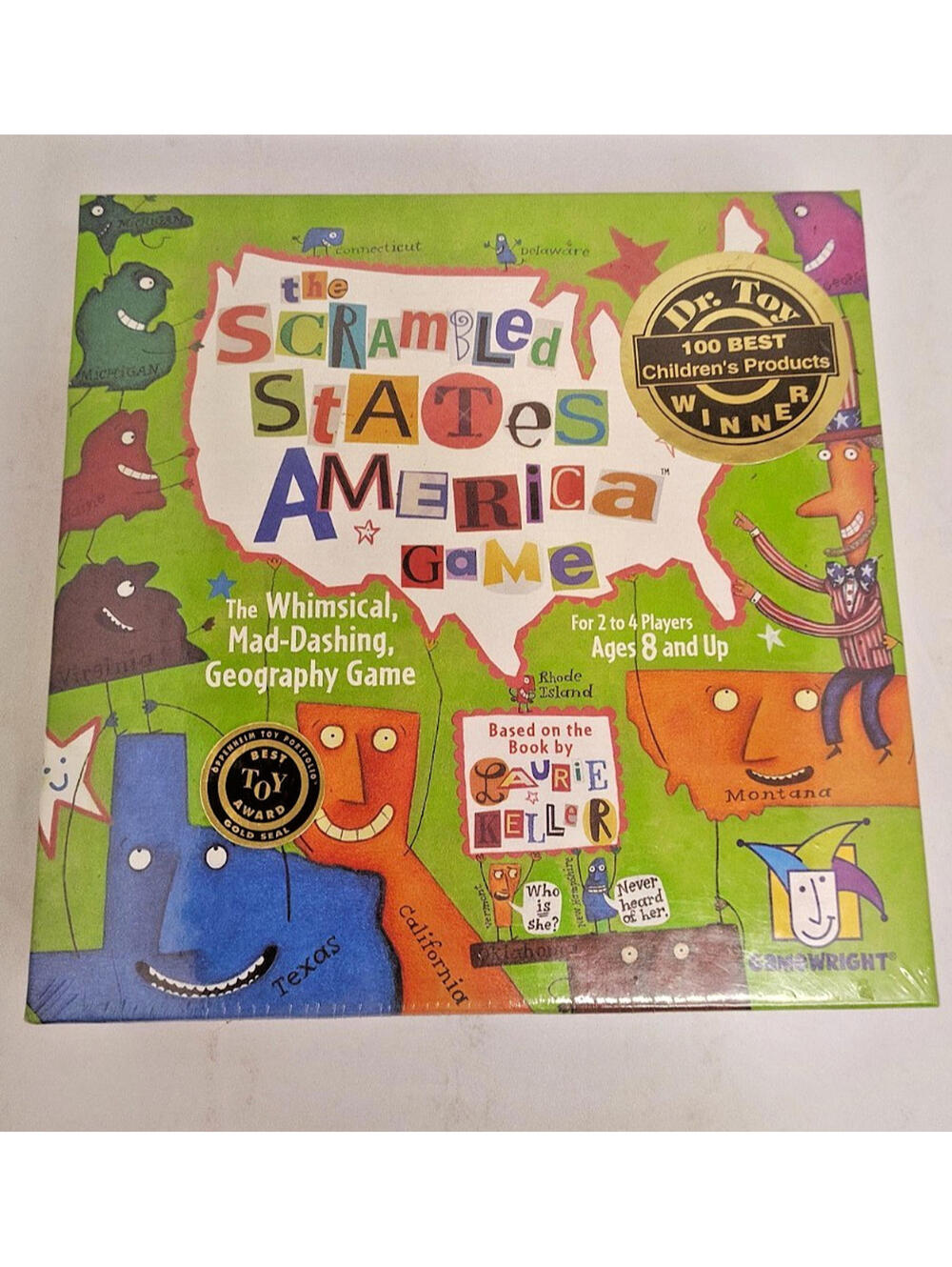 Scrambled States of America Game NEW Factory Sealed Gamewright Laurie Keller Geo